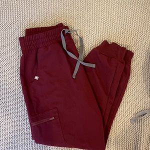 Burgundy Figs Zamora high waisted jogger, medium petite